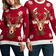 Partykungen Cute Reindeer Christmas Sweater - Red