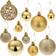 tectake Decoration Balls Gold Weihnachtsbaumschmuck 6cm 100Stk.
