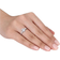 Harmony Three-Stone Engagement Ring - Silver/Transparent