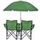 GoTeam Portable Double Folding Chair With Removable Umbrella Cooler Bag And Carry Case