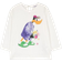 Monnalisa Kid's Daffy Ducky-Print Cotton Tunic - White