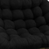 Blazing Needles Microsuede Double Papasan Chair Cushions Black (165.1x121.9)