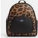 Coach Court Backpack With Signature Canvas And Leopard Print - Silver/Light Saddle Multi