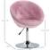 Homcom Swivel Accent Pink Armchair 37"
