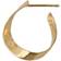 Stine A Twisted Hammered Creol Earring Left - Gold