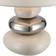 ETC-Shop Keramik Beige/Chrom Tischlampe 24cm
