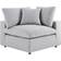 modway 6 - Piece Upholstered Sectional Light Gray 120" 6pcs 6 Seater