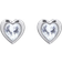 Ted Baker Han Heart Earrings - Silver/Transparent