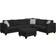 Bed Bath & Beyond Sectional Couches with Ottoman Black 112 6 Seater