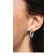 Pandora Timeless Pavé Single Row Hoop Earrings - Silver/Transparent