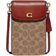 Coach Cell Phone Shoulder Bag Made Of Signature Canvas - Brass/Tan/Rust