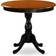 East West Furniture AMNI5-BCH-LC Black/Brown 36" 5pcs