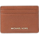 Michael Kors Pebbled Leather Card Case - Luggage