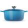 Le Creuset Marseille Blue Signature Cast Iron Round with lid 1.4 gal 10.2 "