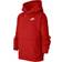 Nike Older Kid's Sportswear Club Pullover Hoodie - University Red/White (BV3757-657)