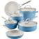 KitchenAid Hard Anodized Ceramic Blue Velvet with lid 10 Parts