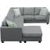 Bed Bath & Beyond OSPZ-GS008210AAG Grey Sofa 112" 6 Seater