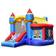 Costway Castle Slide Inflatable Bounce House with Ball Pit and Basketball Hoop