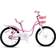 RoyalBaby Princess Girls - Swan/Classic Pink Kids Bike