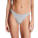 Pink Logo High Leg Thong Panty - Heather Medium Grey