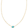 Kendra Scott Mini Elisa Short Pendant Necklace - Gold/Turquoise