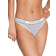 Victoria's Secret Logo Cotton Thong Panty - Grey Stripe