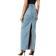 Good American Uniform Maxi Denim Skirt - Blue