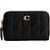Coach Small Zip Around Card Case With Pillow Quilting - Nappa Leather/Brass/Black