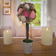 National Tree Company Artificial Potted Plant, Includes Distressed Gray Pot Pink 14"