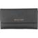Michael Kors Jet Set Travel Crossgrain Leather Tri Fold Wallet - Black