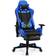 Costway Reclining Massage Rolling Office/Gaming Chair with Footrest - Blue