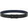 Ferragamo Reversible and Adjustable Gancini Belt - Black/Marine Blue