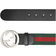 Gucci Web Belt with G Buckle - Green/Red