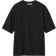 Uniqlo AIRism Cotton Oversized Crew Neck Half-Sleeve T-Shirt - Black