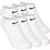 Nike Everyday Cushioned No-Show Training Socks 6-pack - White/Black