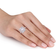 Gem & Harmony Moissanite Engagement Ring - White Gold/Transparent