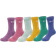 Nike Little Kid's Dri-Fit Crew Socks 6-pack - Teal/Yellow/Blue/Purple/Green/Pink