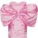 ROTATE Birger Christensen Sheer Satin Bow Dress - Cameo Pink