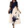 Shein LUNE Floral Printed Mesh Short Sleeve Dress