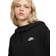 Nike Sportswear Club Fleece Women's Funnel Neck Hoodie - Black/White
