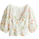 H&M Linen-Blend Blouse - White/Floral