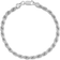 Esquire Round Box Chain Bracelet & Necklace Set - Silver