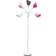 Simple Designs Contemporary Multi Head Medusa White/Pink Floor Lamp 67"