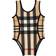 Burberry Nigella Mixed Check Swimsuit - Archive Beige