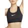 Nike Swoosh High Support Women's Non Padded Adjustable Sports Bra - Black/Iron Grey/White