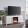 Henn&Hart Crystal Fireplace for the Living Room White 58x25"