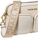 Michael Kors Jet Set Medium Leather Crossbody Bag with Case for Apple Airpods Pro - Lt Cream