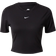 Nike Women's Sportswear Essential Slim Cropped T-shirt - Black/White