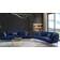 JVMoebel Luxury Blue Sofa 270cm 2Stk. 5-Sitzer