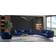 JVMoebel Luxury Blue Sofa 270cm 2Stk. 5-Sitzer